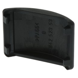 1 pcs - Bosch Rexroth Black Polypropylene Angle Bracket Cap, 30 mm Strut Profile, 8mm Groove