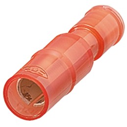 1 Bag of 100 - Nichifu, PC Insulated Female Crimp Bullet Connector, 0.75mm² to 1.25mm², 18AWG to 16AWG, 6.9mm Bullet diameter, R