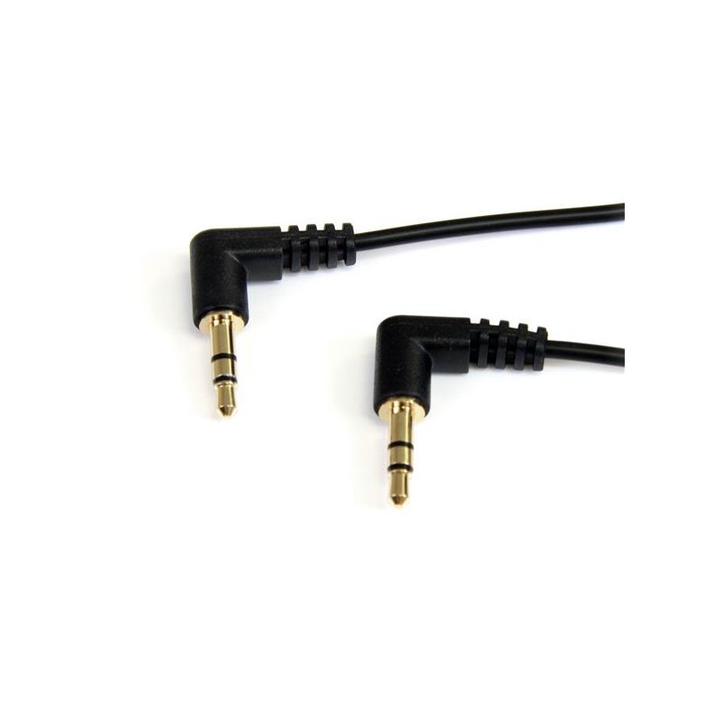 1 pcs - StarTech.com Male 3.5mm Stereo Jack to Male 3.5mm Stereo Jack Aux Cable, Black, 1.8m