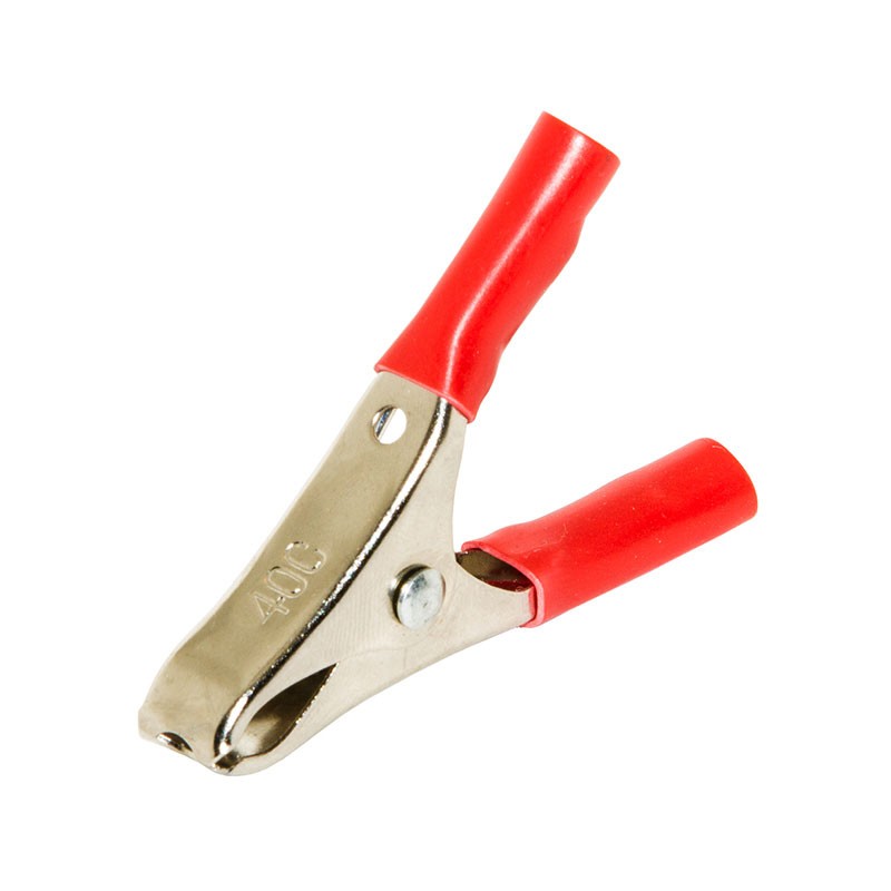 10 pcs : BU-40C-2 - BATTERY CLIP COPPER INSUL 20A