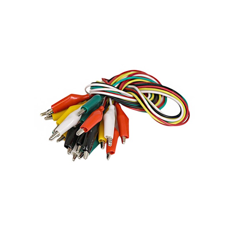 10 pcs : 2407 - TEST LEAD GATOR-GATOR 19.7'10PC