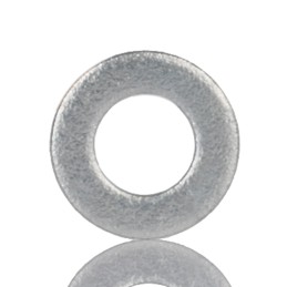 1 Box of 200 - Galvanised Steel Plain Washers, M10, DIN 125A