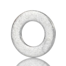 1 Box of 200 - Galvanised Steel Plain Washers, M10, DIN 125A