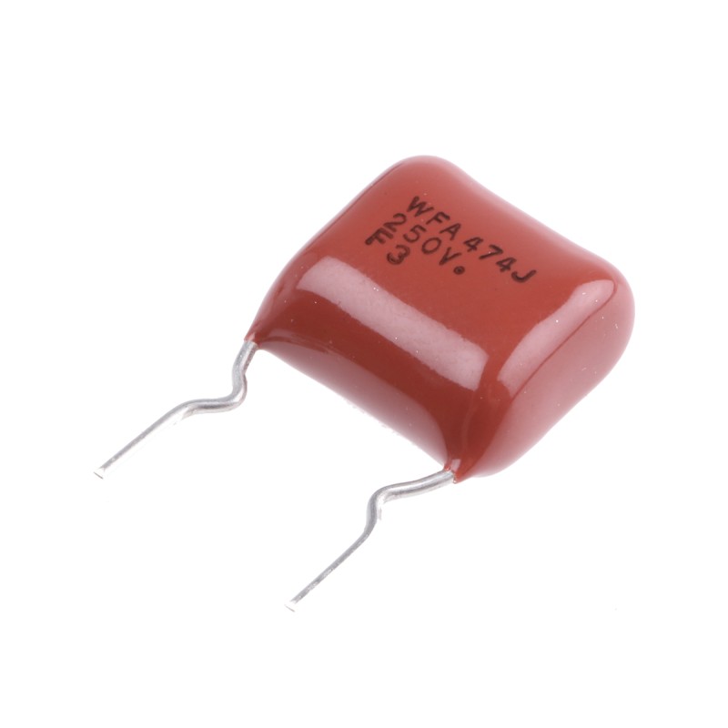 5 pcs - Panasonic ECWF(A) Polypropylene Film Capacitor, 250V dc, ±5%, 470nF, Through Hole