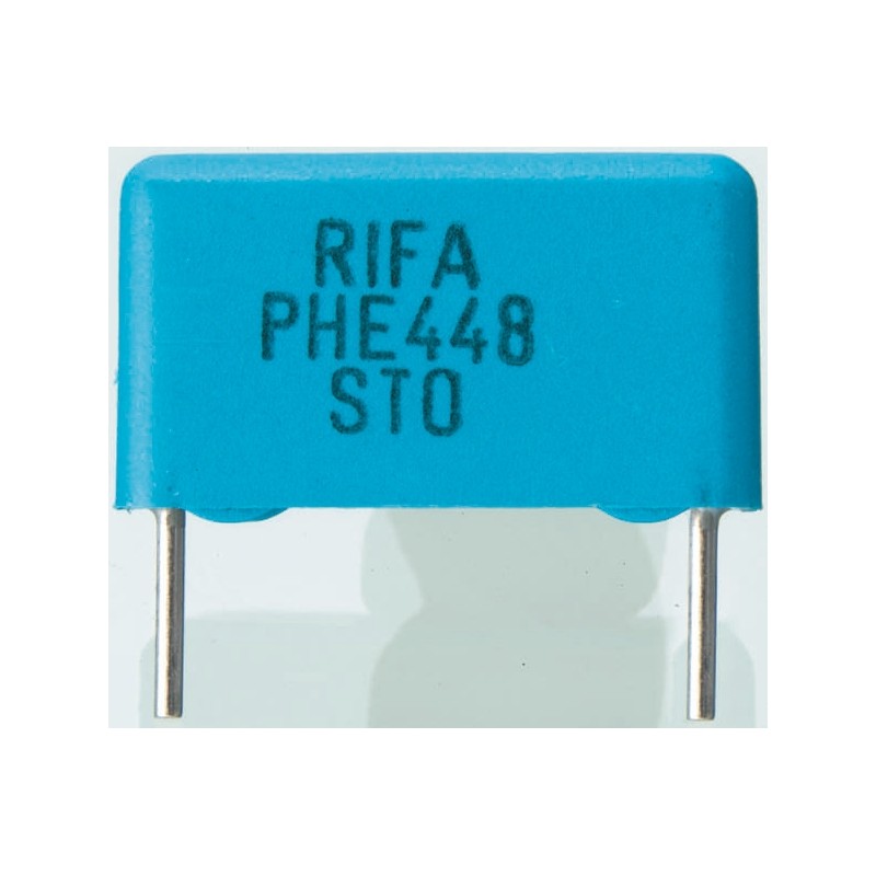 10 pcs - KEMET PHE448 Polypropylene Film Capacitor, 2 kV dc, 700 V ac, ±5%, 150pF, Through Hole