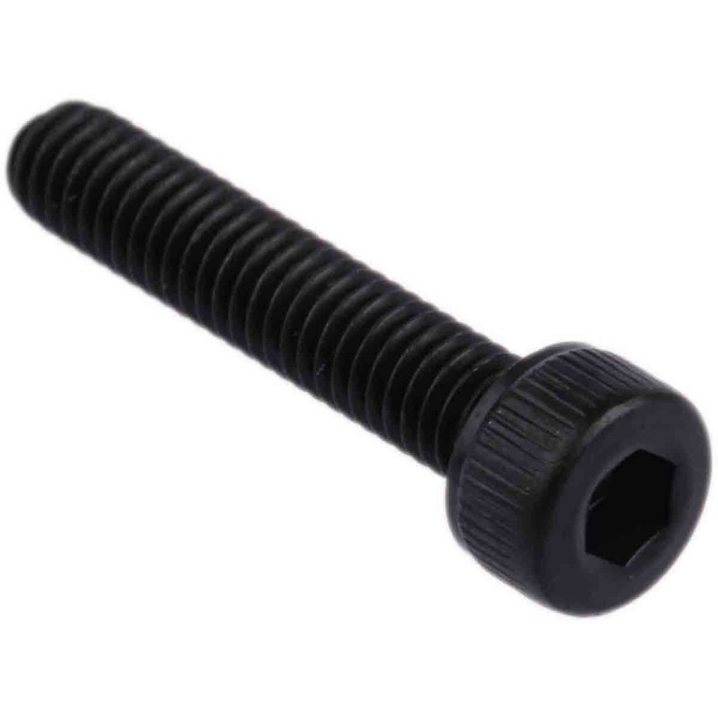 1 Box of 200 - RS PRO M4 x 20mm Hex Socket Cap Screw Black, Self-Colour Steel