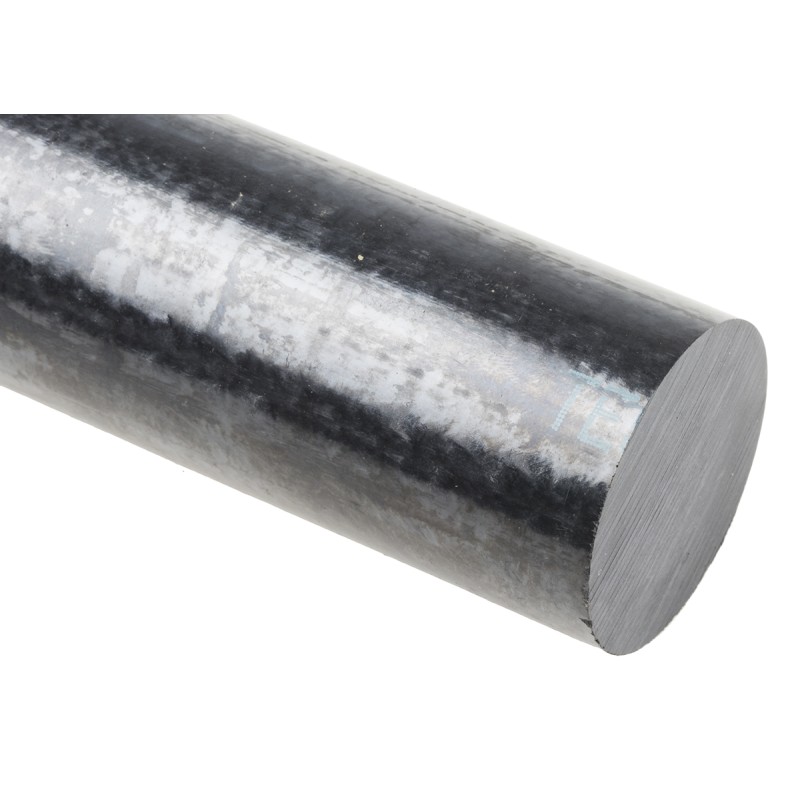 1 pcs - RS PRO Black Polyphenylene Sulphide (PPS) Rod, 500mm x 40mm Diameter