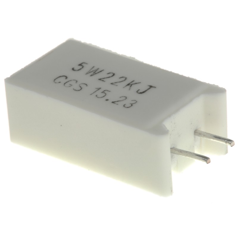 5 pcs - TE Connectivity 22kΩ Metal Oxide Resistor 5W ±5% SQMR522KJ
