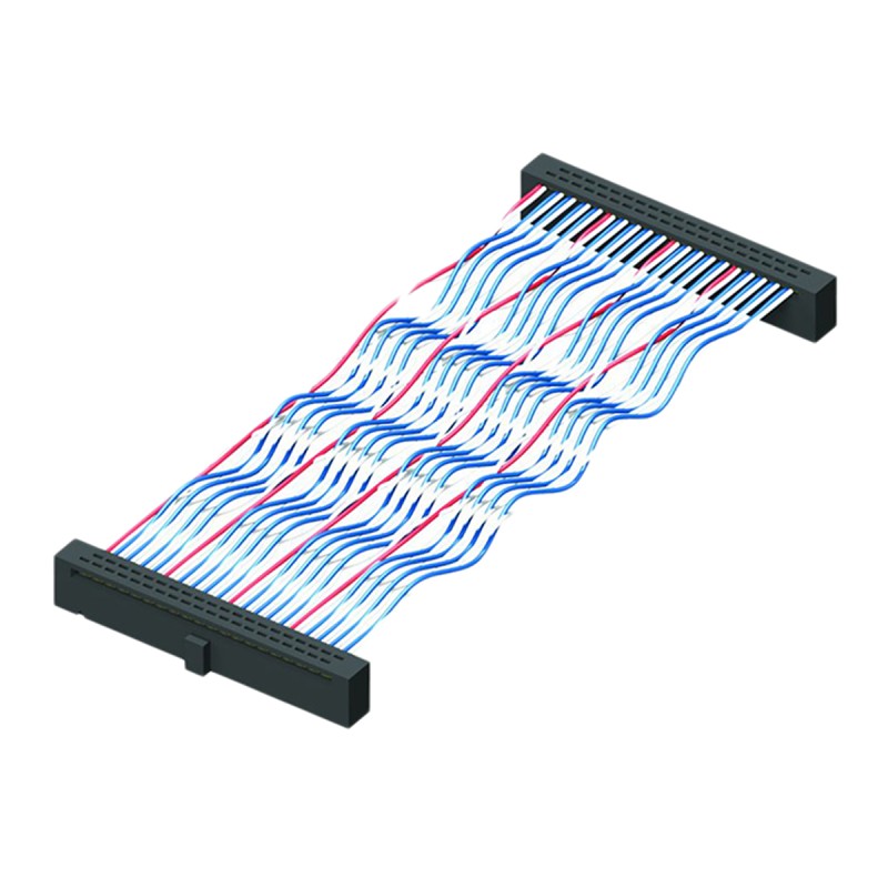 1 pcs - Samtec FFTP Series Flat Ribbon Cable, 10-Way, 1.27mm Pitch, 100mm Length, Tiger Eye IDC to Tiger Eye IDC