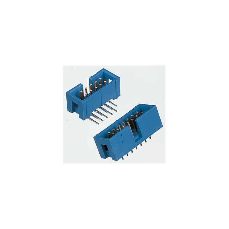1 pcs - TE Connectivity AMP-LATCH Series Straight Through Hole PCB Header, 40 Contact(s), 2.54mm Pitch, 2 Row(s), Shrouded