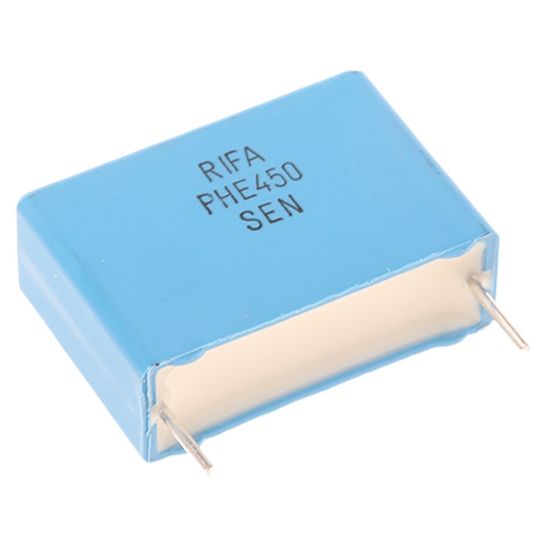 5 pcs - KEMET PHE450 Metallised Polypropylene Film Capacitor, 400 V ac, 630 V dc, ±5%, 220nF, Through Hole