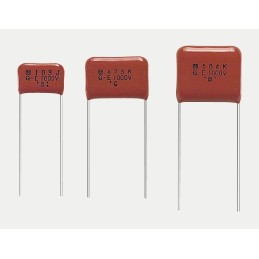 10 pcs - Panasonic ECQE Polyester Film Capacitor, 1.25kV dc, ±10%, 150nF, Through Hole