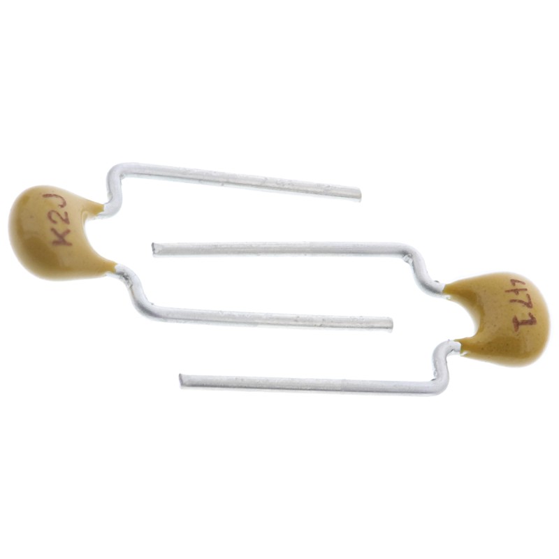 5 pcs - KEMET 470pF Multilayer Ceramic Capacitor MLCC, 200V dc V, ±5% , Through Hole