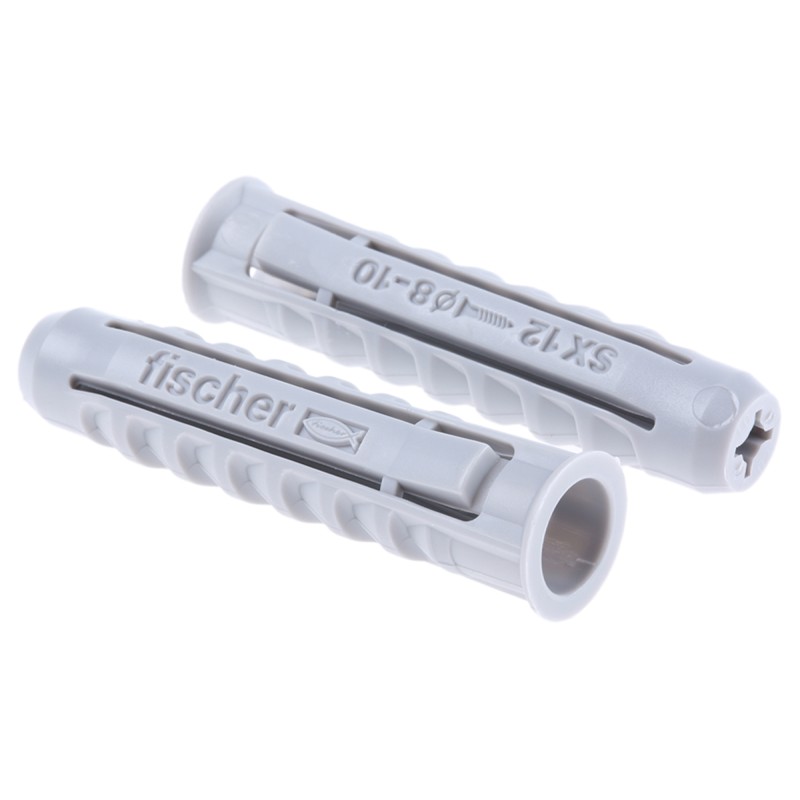 1 Box of 25 - Fischer Fixings Nylon Wall Plug, 60mm Length, 12mm Fixing Hole Diameter