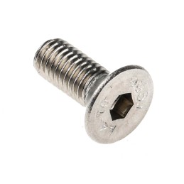 1 Box of 25 - RS PRO Plain Stainless Steel Hex Socket Countersunk Screw, DIN 7991, M8 x 20mm