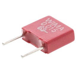 5 pcs - WIMA MKS2 Polyester Film Capacitor, 40 V ac, 63 V dc, ±10%, 15nF, Through Hole