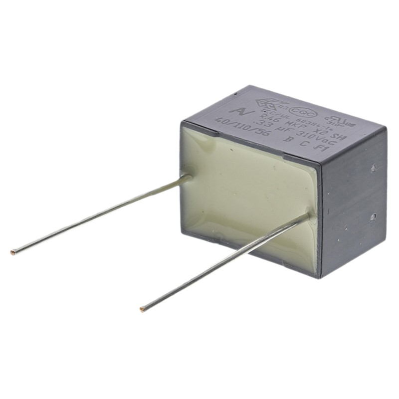 10 pcs - KEMET R46 Polypropylene Film Capacitor, 310V ac, ±10%, 330nF, Through Hole