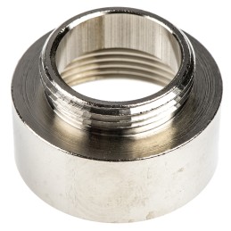 1 Bag of 5 - Lapp Cable Gland Adaptor, M25 Exterior Thread, M32 Interior Thread, Nickel Plated Brass, SKINDICHT Series