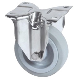 1 pcs - Tente Fixed Castor Wheel, 160kg Capacity, 100mm Wheel