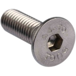 1 Box of 25 - RS PRO Plain Stainless Steel Hex Socket Countersunk Screw, DIN 7991, M8 x 25mm
