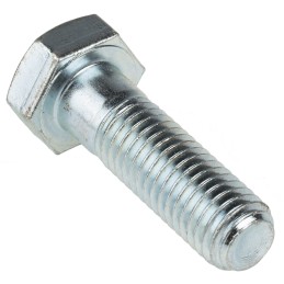 1 Box of 25 - Clear Passivated, Zinc Steel, Hex Bolt, M12 x 40mm