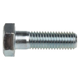 1 Box of 25 - Clear Passivated, Zinc Steel, Hex Bolt, M12 x 40mm