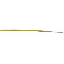 1 Reel of 100 M - RS PRO Yellow 0.33 mm² Hook Up Wire, 22 AWG, 17/0.16 mm, 100m, PVC Insulation