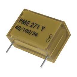 5 pcs - KEMET PME271 Paper Capacitor, 250V ac, ±20%, 4.7nF, Through Hole