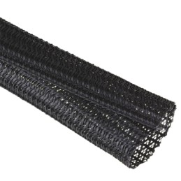 7 pcs - Alpha Wire Braided PET Black Cable Sleeve, 50.8mm Diameter, 7m Length, FIT Series