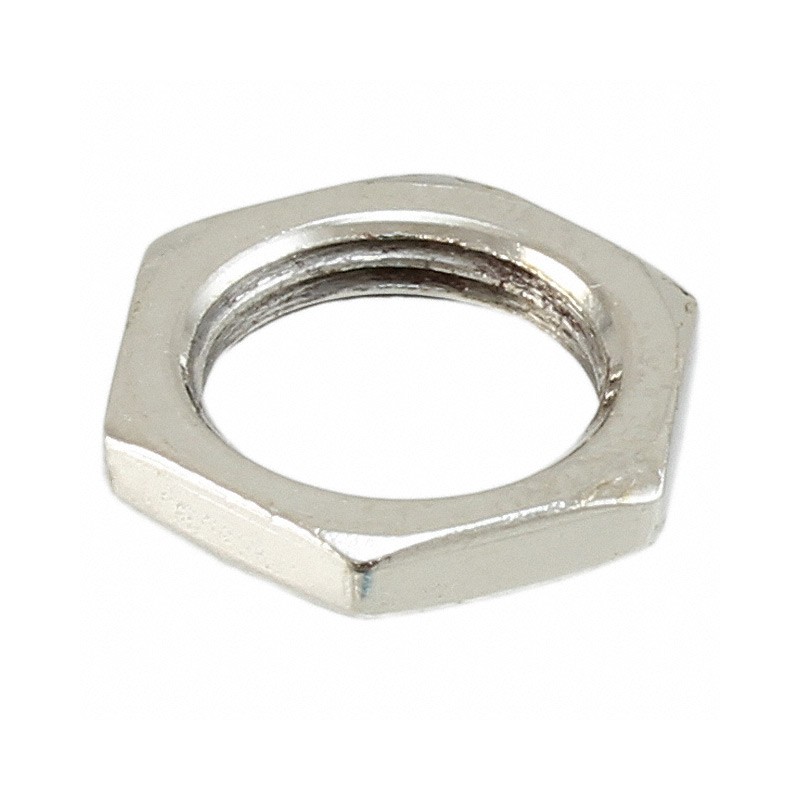 10 pcs : 45T3 - NUT NICKEL PLATED 3/8-32 THIN