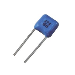 10 pcs - NISSEI MMT Polyester Capacitor PET, 63V dc, ±5%, 22nF, Through Hole