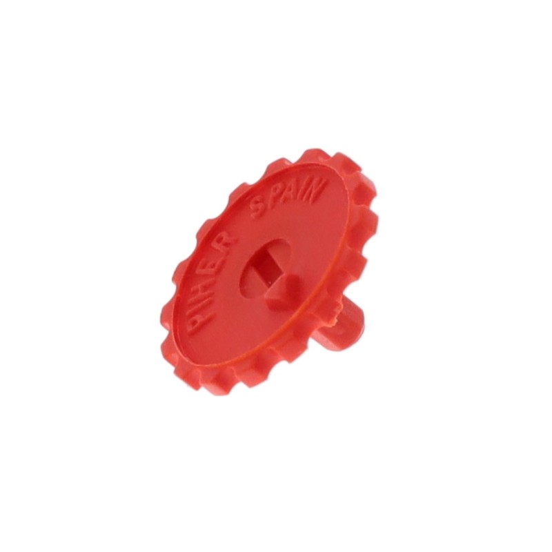 10 pcs : JPEPL5034ROI - KNOB/DIAL PT10 FIG 5 RED NON-FLA