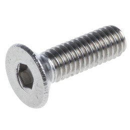 1 Box of 50 - RS PRO Plain Stainless Steel Hex Socket Countersunk Screw, ISO 10642, M3 x 10mm