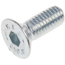 1 Box of 50 - RS PRO M6 x 16mm Hex Socket Countersunk Screw Bright Zinc Plated Steel