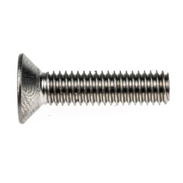 1 Box of 50 - RS PRO Plain Stainless Steel Hex Socket Countersunk Screw, DIN 7991, M6 x 25mm