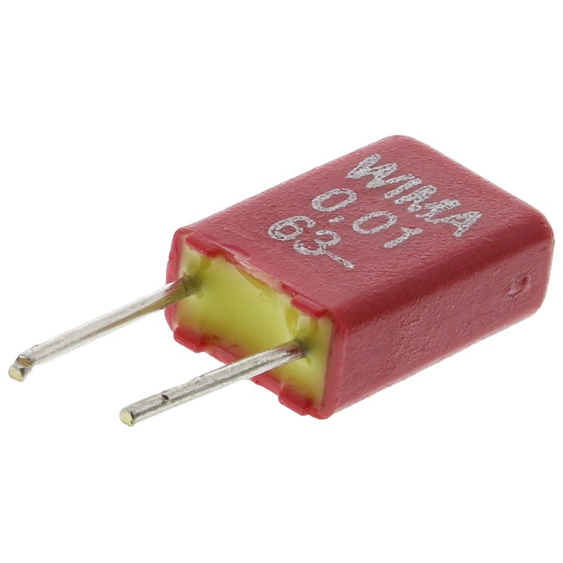 5 pcs - WIMA MKS02 Polyester Film Capacitor, 40 V ac, 63 V dc, ±20%, 10nF, Through Hole