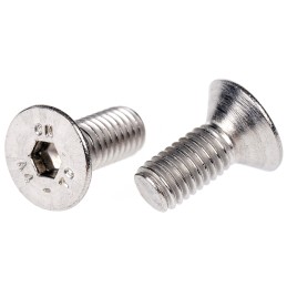 1 Box of 50 - RS PRO Plain Stainless Steel Hex Socket Countersunk Screw, DIN 7991, M5 x 12mm
