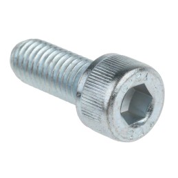 1 Box of 50 - RS PRO Bright Zinc Plated Steel Hex Socket Cap Screw, DIN 912, M8 x 20mm