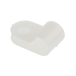 1 Bag of 100 - HellermannTyton 6.5mm Natural, Polyamide P Clip
