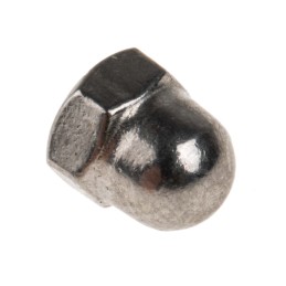 1 Box of 50 - RS PRO, Plain Stainless Steel Hex Nut, DIN 1587, M4