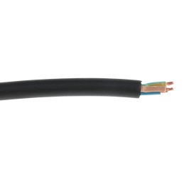 1 Reel of 100 M - RS PRO 3 Core Power Cable, 1.5 mm², 100m, Black CPE Sheath, 18 A, 450 V, 750 V