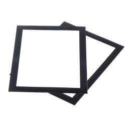 1 Bag of 2 - Durable Black A5 PVC Information Frame, 148mm Height, 210mm Width