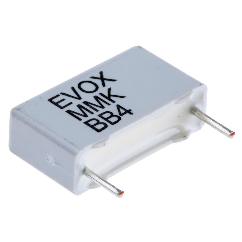 5 pcs - KEMET MMK Polyester Film Capacitor, 200 V ac, 400 V dc, ±10%, 100nF, Through Hole