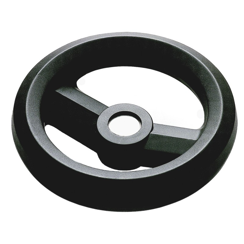 1 pcs - RS PRO Black Glass-Fibre Reinforced Technopolymer Hand Wheel, 100mm diameter