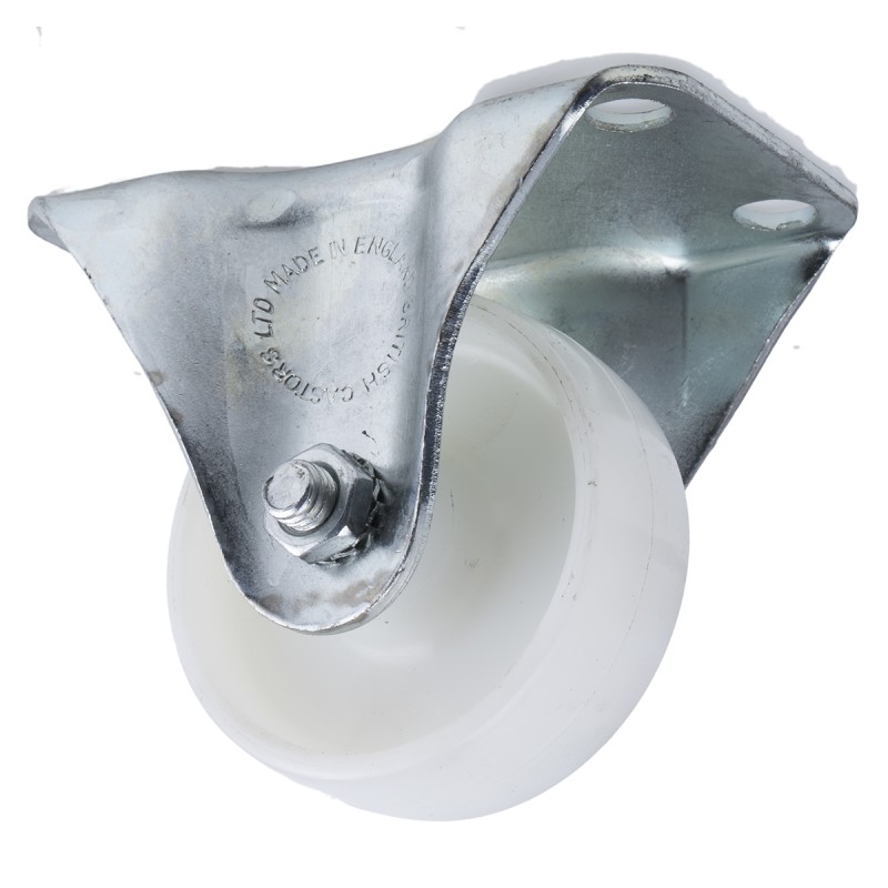 1 pcs - Flexello Fixed Castor Wheel, 85kg Capacity, 63mm Wheel