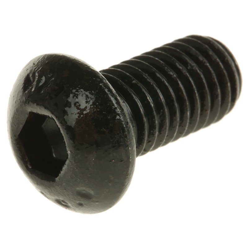 1 Box of 50 - RS PRO Black, Self-Colour Steel Hex Socket Button Screw, ISO 7380, M8 x 16mm