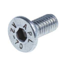 1 Box of 50 - RS PRO Plain Stainless Steel Hex Socket Countersunk Screw, DIN 7991, M4 x 10mm