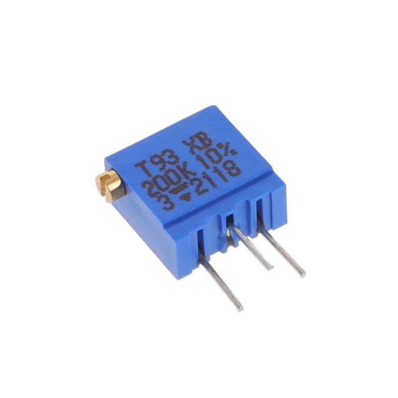 10 pcs : T93XB204KT20 - TRIMMER 200KOHM 0.5W PC PIN SIDE