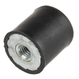 1 pcs - RS PRO M6 Anti Vibration Mount, Female Buffer Foot with 25.3kg Compression Load