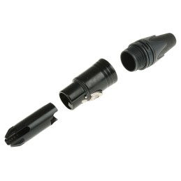 1 pcs - Neutrik Cable Mount XLR Connector, Female, 50 V, 5 Way, Silver over Nickel Plating